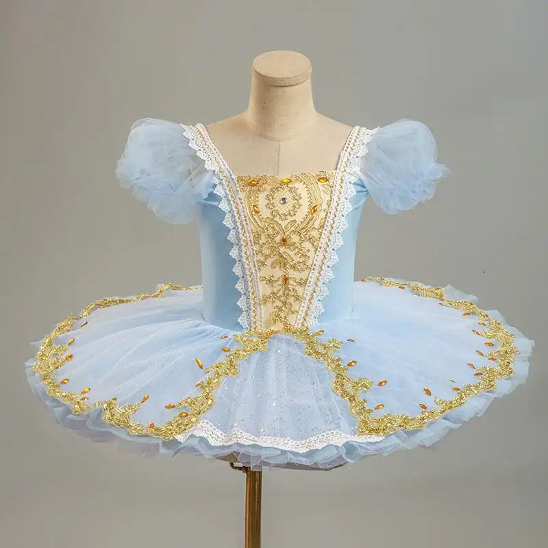 Ballet Tutu Professional Ballet Dress For Girls Adult Pink Blue Performance Dancing Clothes Ballerina Ballet Dress Girl Women