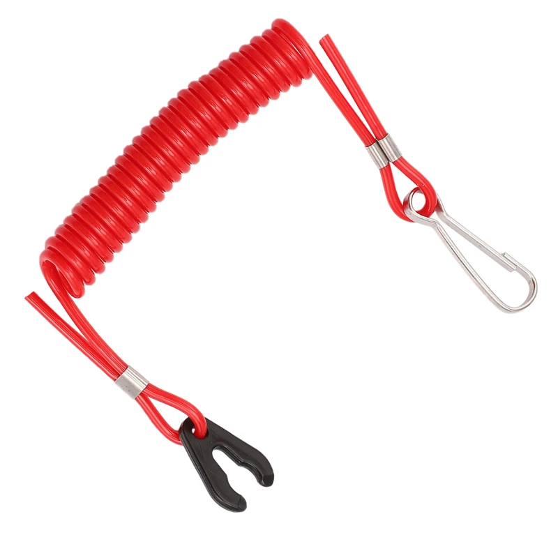 2 Safety Ropes For Yamaha PWC Jet Ski Wave Runners Stop Killing TPU + PVC Red Ignition Key Floating Safety Rope Z Durable Surfac