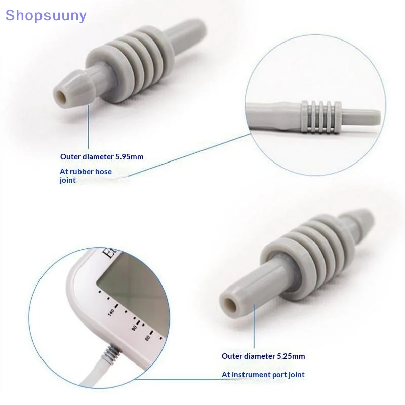 [SU]1Pcs Digital Blood Pressure Monitor Arm Cuff Sleeve Single Tube Connector Replacement For Arm Tonometer Sphygmomanometer[SU]