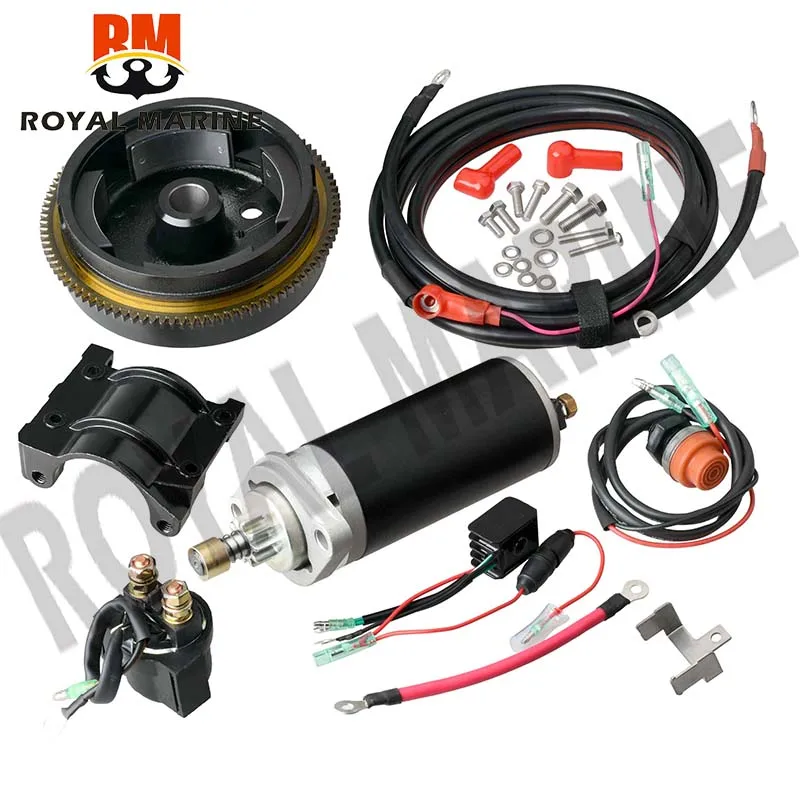 

Outboard motor Rear Control Change to Electric Start Engine Kit for YAMAHA 2 stroke 15HP boat engine(New Style)