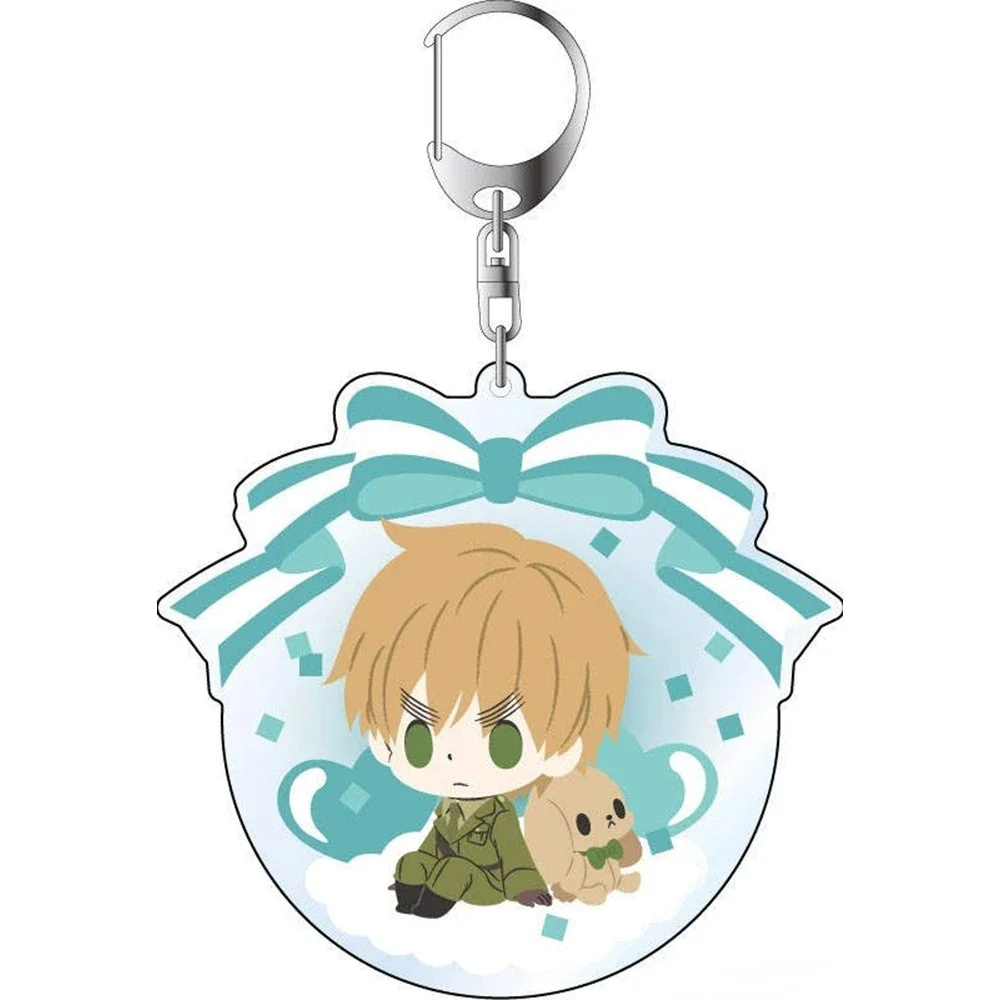 6CM Anime The Beautiful World Acrylic Keychain Model Cosplay Characters Ornament Accessories Christmas Collection Gifts
