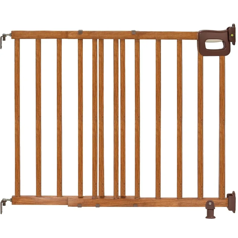 

Summer Wood Banister & Stair Safety Pet and Baby Gate, 30"-48" Wide, 32" Tall, Install Banister to Banister or Wall