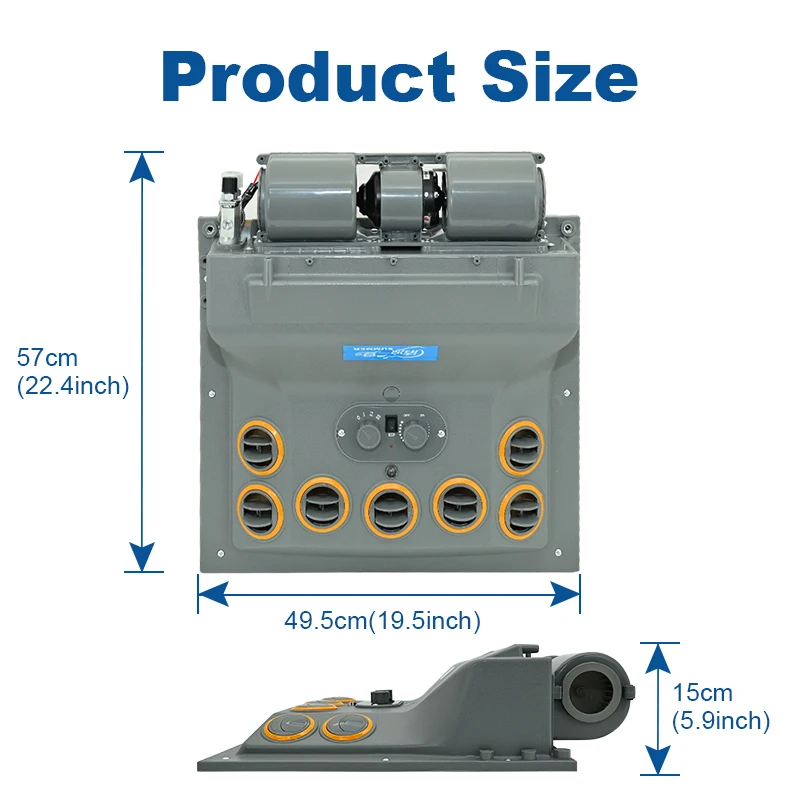 Universal Car Air Conditioner Modified 3 Speed 5001 Cooling -Only Type Small Ceiling MAC A/C 12V/24V  Car Evaporator Assembly