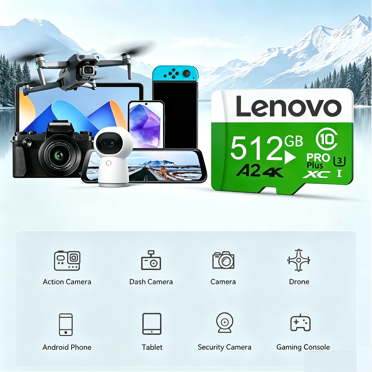 Lenovo 512GB Extreme Pro Micro - Drone Camera Hd incelemesi ve fiyatı