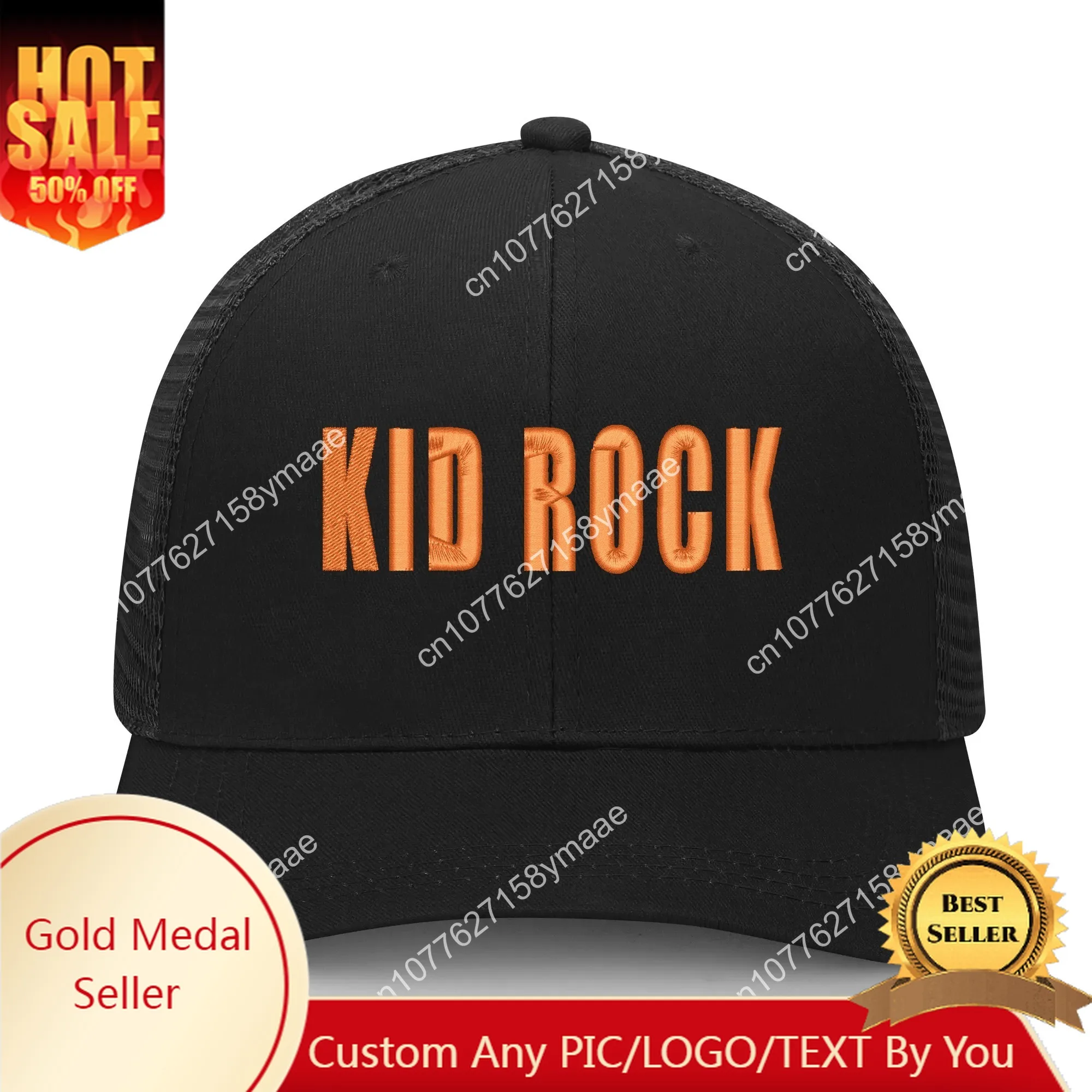 

Kid Rock Musician Pop Embroidery Hat Mens Womens Sports Baseball Hat Hip Hop Breathable Summer Headwear Custom Made Caps Logo