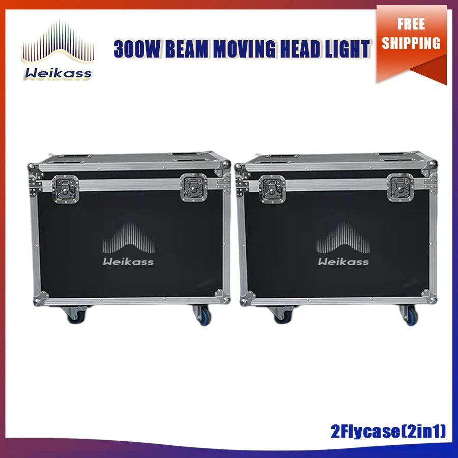 

No Tax 2Pcs Flycases For Beam Zoom 300W Moving Head Light Suspension Installation For DJ Disco Bar Party Night Club With Frost