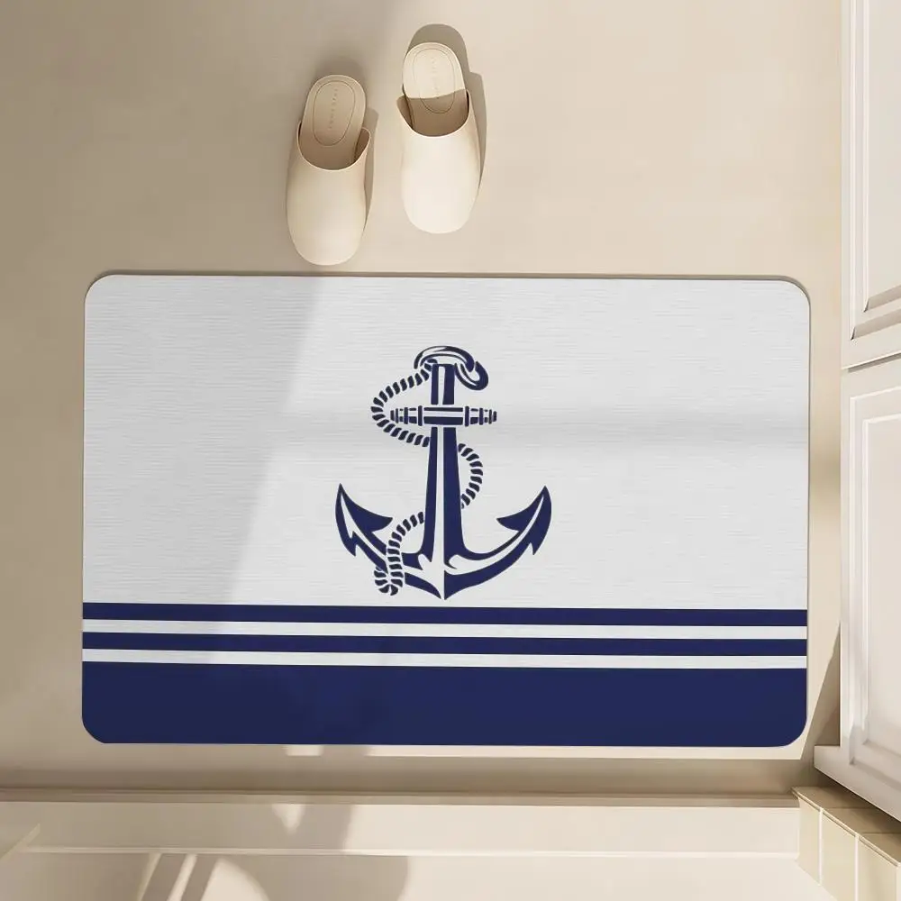 

Custom Boat Name Floor Mat Bathroom Soft Diatomaceous Mud FloorMat Bathroom Absorbent Mat,Bedroom Mat