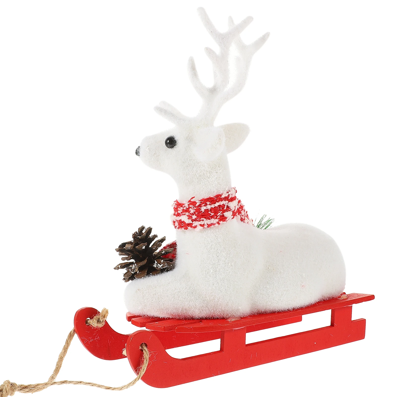 

Elk Sled Decorations Foam Deer Statues Rustic Living Room Christmas Figurines Window Display Tree Office