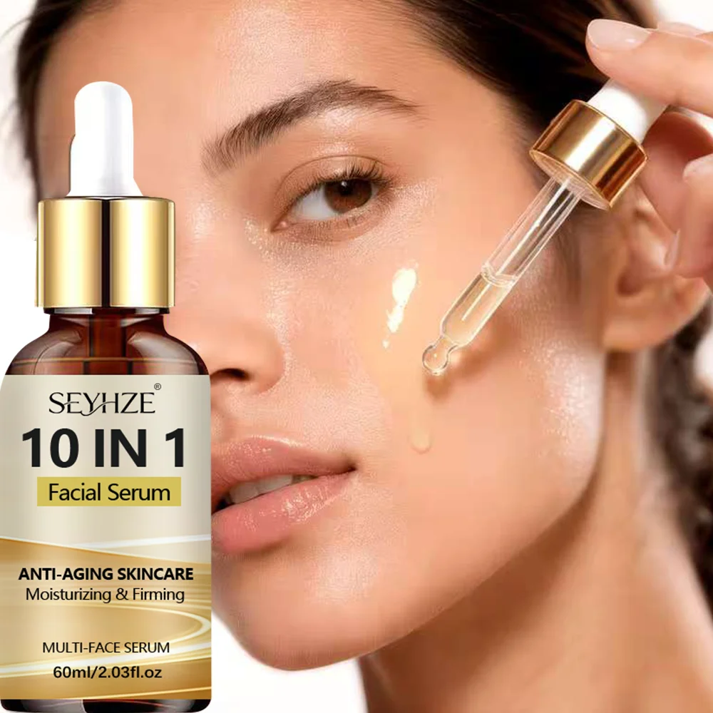 SEYHZE 10-in-1 Hydrating Essence with Niacinamide Collagen Ceramides Aloe & Matricaria for Face And Neck Moisturizing Softening