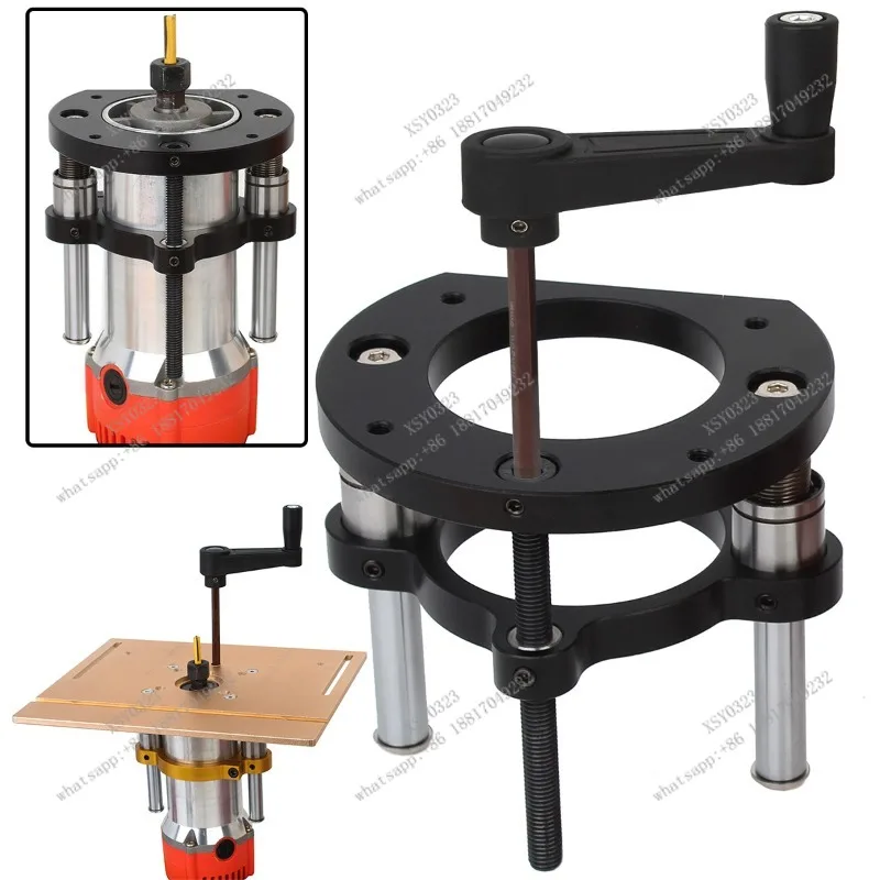 65mm Flip Lifting Base for Router Table Trimming Grooving Tenoning Chamfering Tool