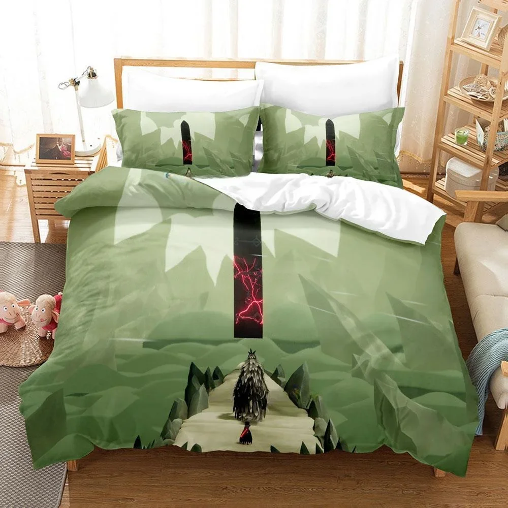 Game Death's Door Bedding Set Single Twin Full Queen King Size Bed Teenager Bedroom Sheet set 3D Print Anime bed sheet
