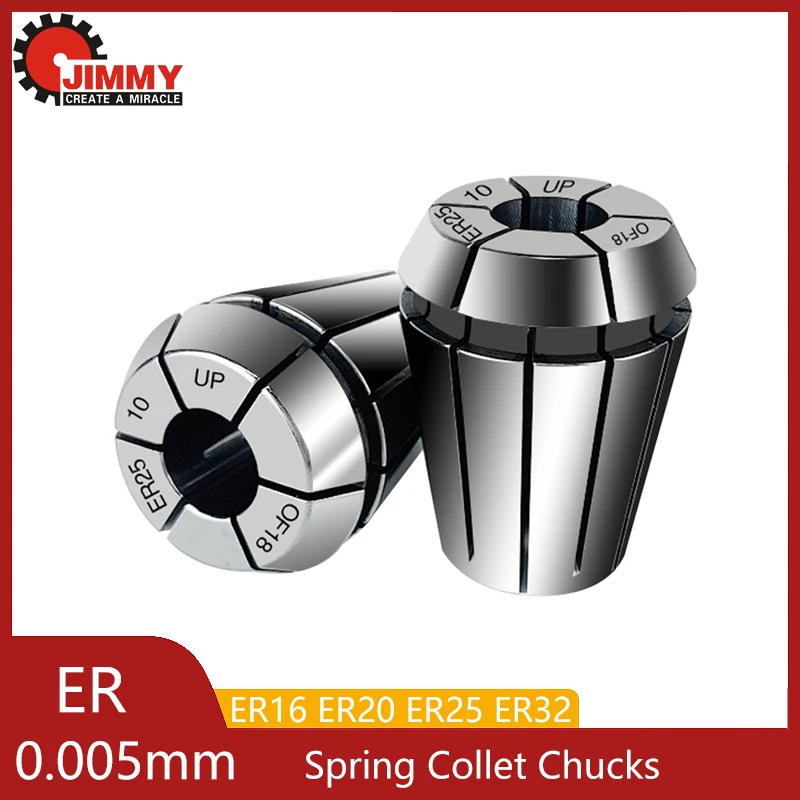 JIMMY ER11 ER16 ER20 ER25 0.005mm Precision Spring Collet Chucks for CNC Milling Tool Holder Engraving Machine Spindle Motor