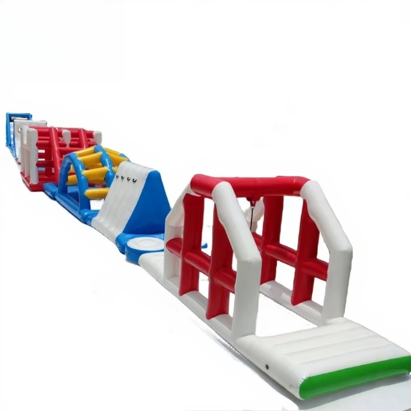 Hot Sale Customized PVC Inflatable Water Park Obstacle Course Water Slide for Commercial Outdoor Water Games