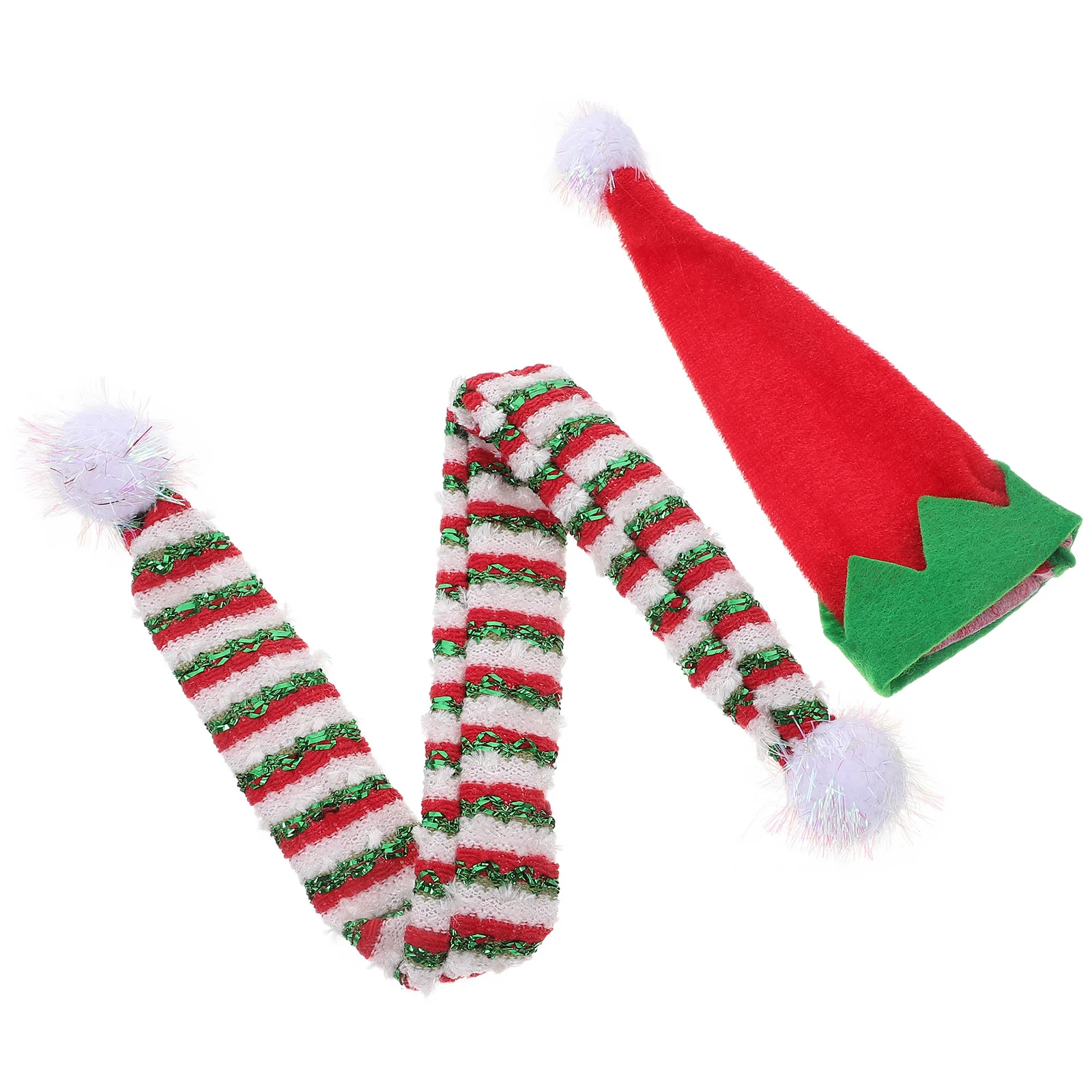 

1Set Miniature Xmas Hats Scarves Wine Bottle Decoration Ideal Present Festive Home Decor Accessories Miniature Hat