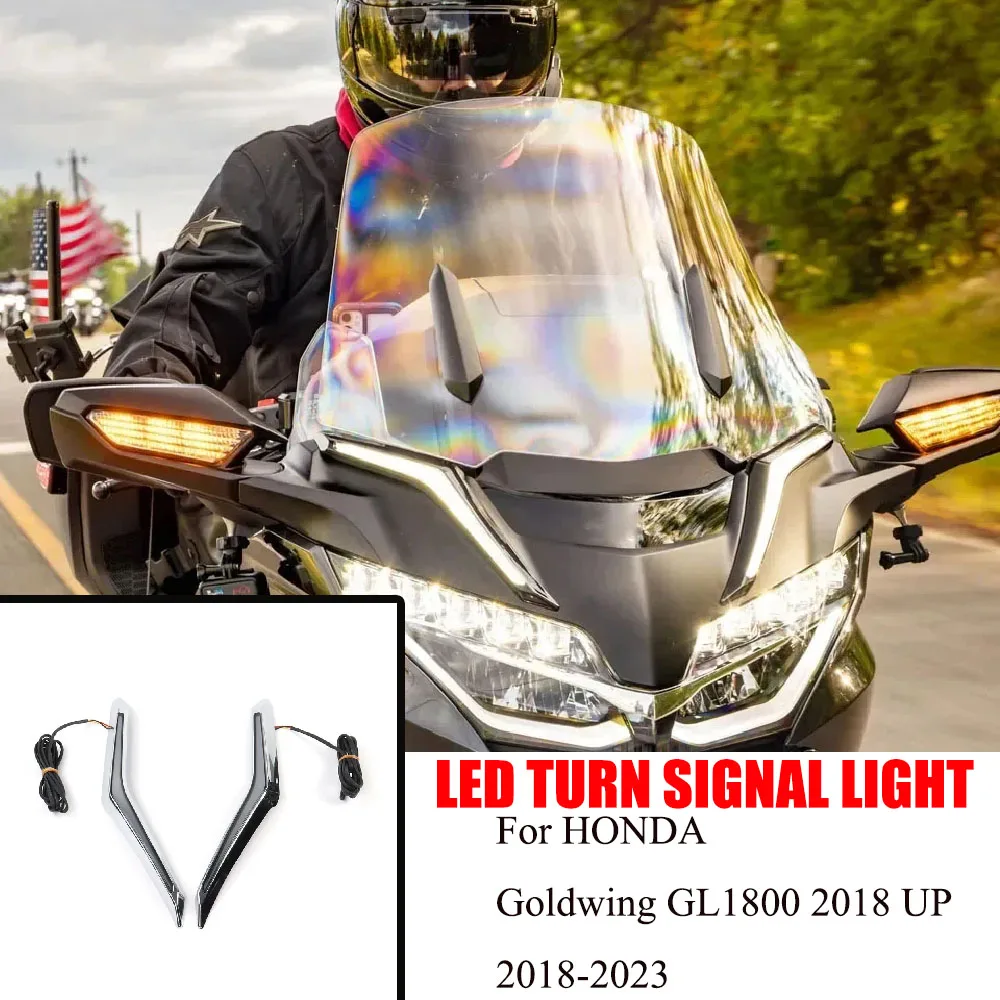 

NEW Motorcycle For HONDA Goldwing GL1800 2018 UP 2018-2023 LED tTurn Signal Light LED Running Light LED Decorative Light