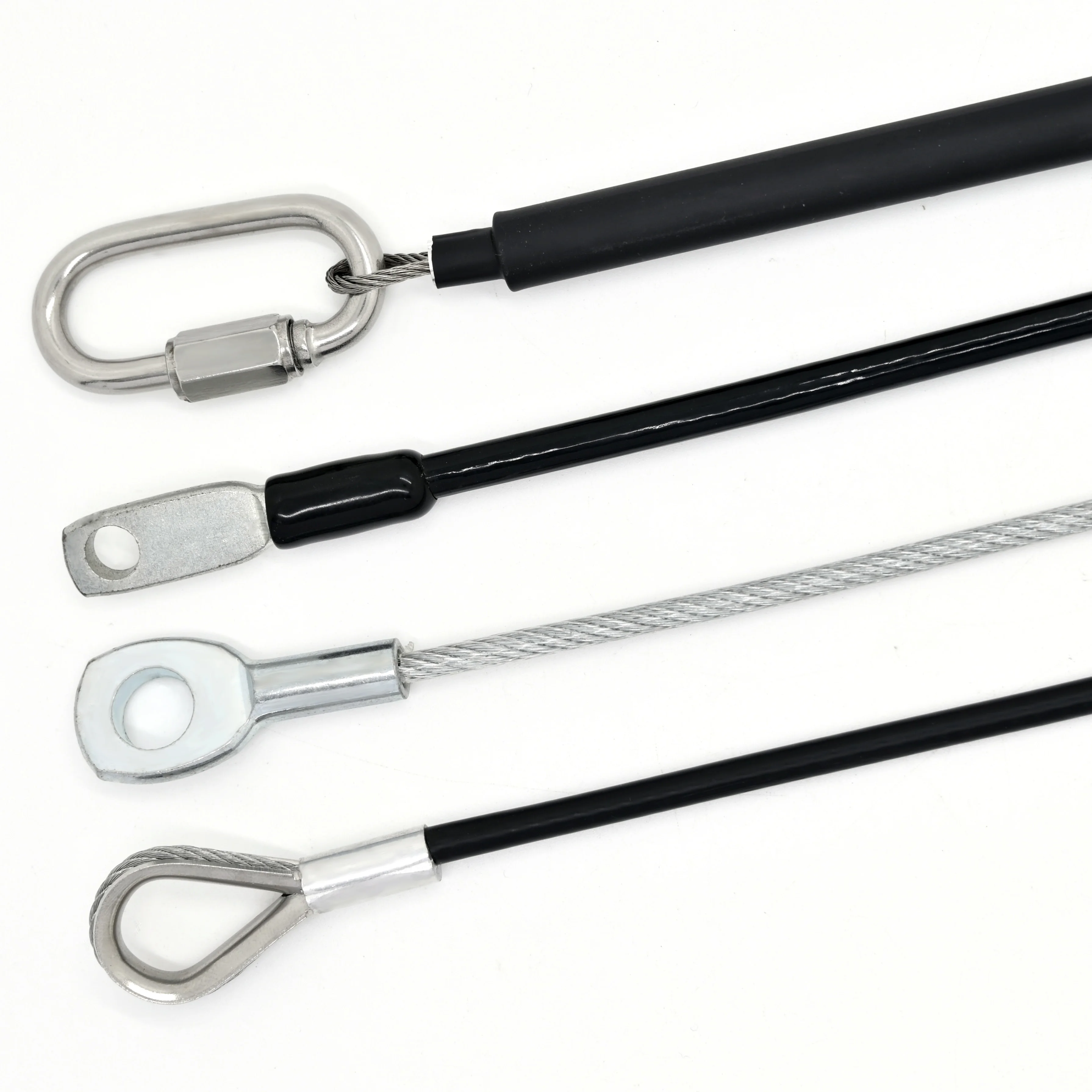 Factory Direct Sale High Strength PVC Coated Galvanized Wire Rope Sling Steel Wire Rope Assembly Steel Cable with Loops