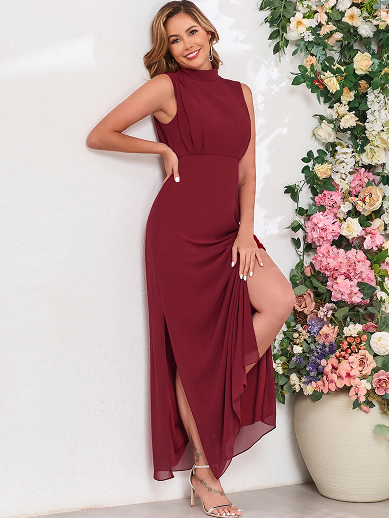 เซ็กซี่Elegantค็อกเทลปาร์ตี้ชุดยาว 2025 ผู้หญิงพรหมชุดราตรีผู้หญิงหรูหราMaxiชีฟองวันเกิดฤดูร้อนชุดVestido