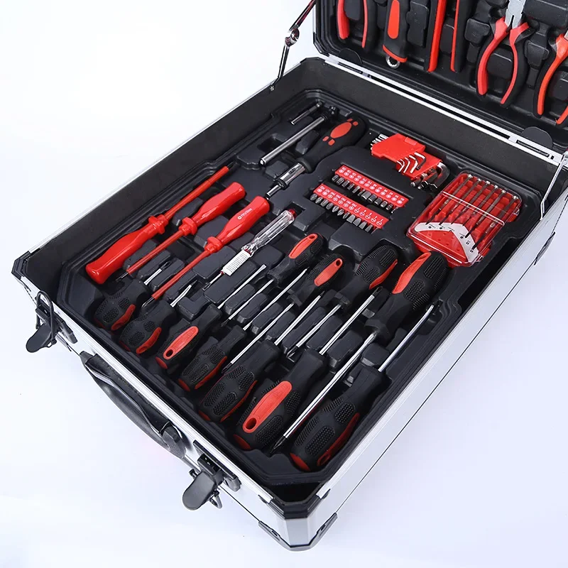 187PCS Hand Tool Sets Car Repair Tool Kit Set Mechanical Tools Box Home Socket Wrench Set Ratchet Screwdriver Kits