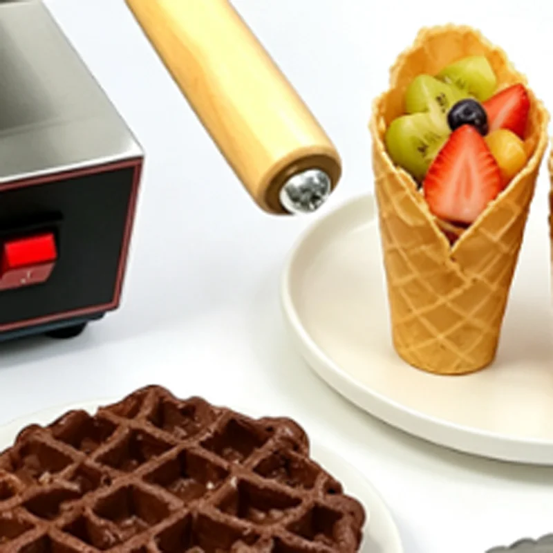 Waffle Maker Commercial - Máquina Comercial para Hacer Waffles, Sin