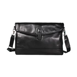 Men's Bags Genuine Leather Crossbody Shoulder Bags Soft Cow Leather Fashion Messenger Bag Sling Bag Business Large Capacity Bags