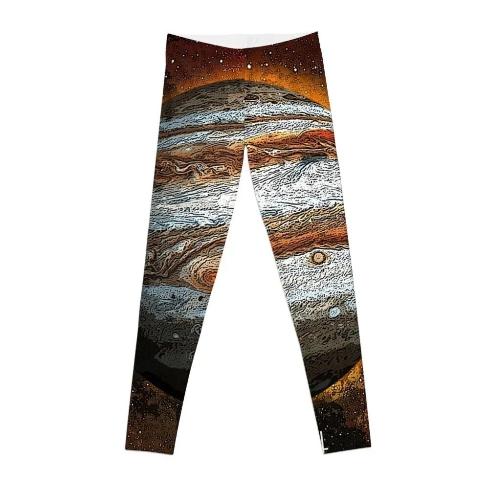 

Planet Jupiter in Space Leggings Women's high waist Women's pants Womens Leggings