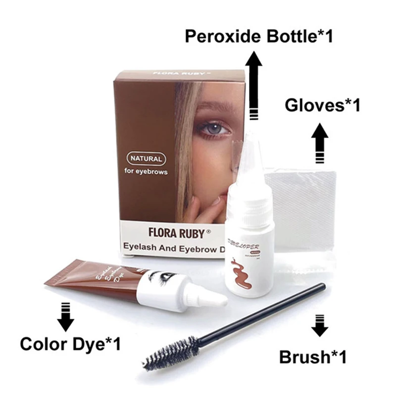 Professional Series Eyelash Eyebrow Dye Tint 15-minute Fast Tint Easy Dye Gel Eyelash Brown Black Color Tint Cream Kit New