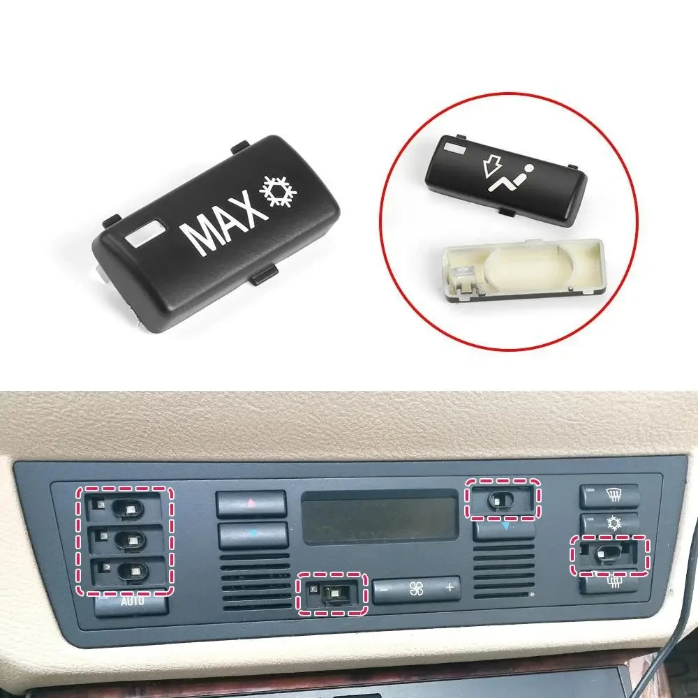For BMW E39 5 Series Car AC Air Conditioning Button Switch Climate Control Panel Button Keys 528i 530i 540i 1995-2002 Auto Parts