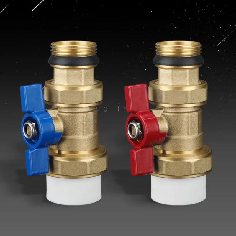Brass Shut Off Ball Valve With Butterfly Handle For Fuel Gas Water Oil Air 1/4