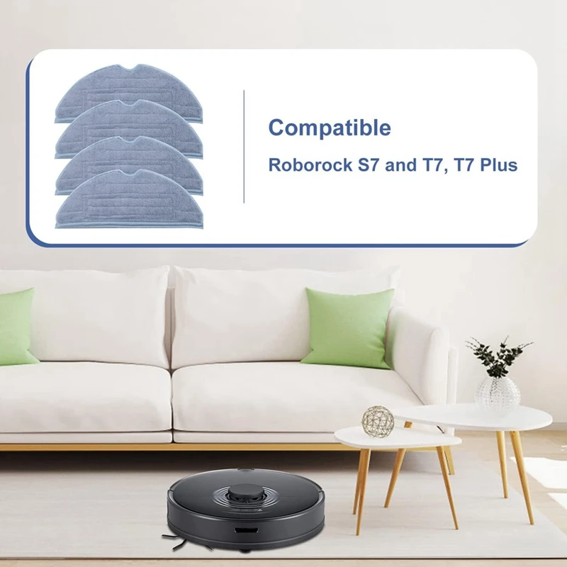 AB43-For Roborock S8/S8+, S7/S7+, S7 Maxv Ultra, S7 Maxv, S7 Pro Ultra Vacuum Cleaner Main Side Brush Hepa Filter Mop Cloth
