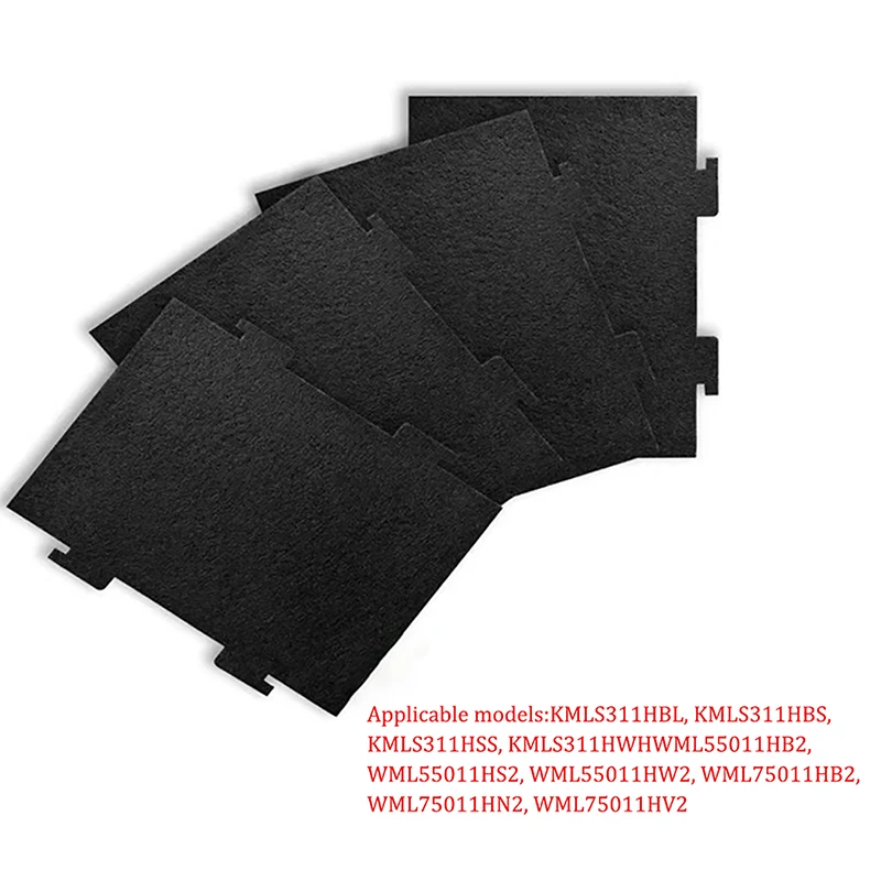 2 قطعة/الحزمة فلتر الهواء غطاء الميكروويف إزالة الرائحة أجزاء عملية فرن الميكروويف تصفية القطن للمطبخ المحلي KMLS311HBL