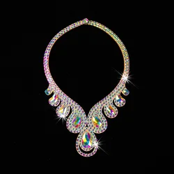 Collier Ras du Cou pour la brevdu Ventre, Costume Égyptien des Prairies, Bijoux KLE, Strass, Accessoire de Scène de Spectacle de Photographie