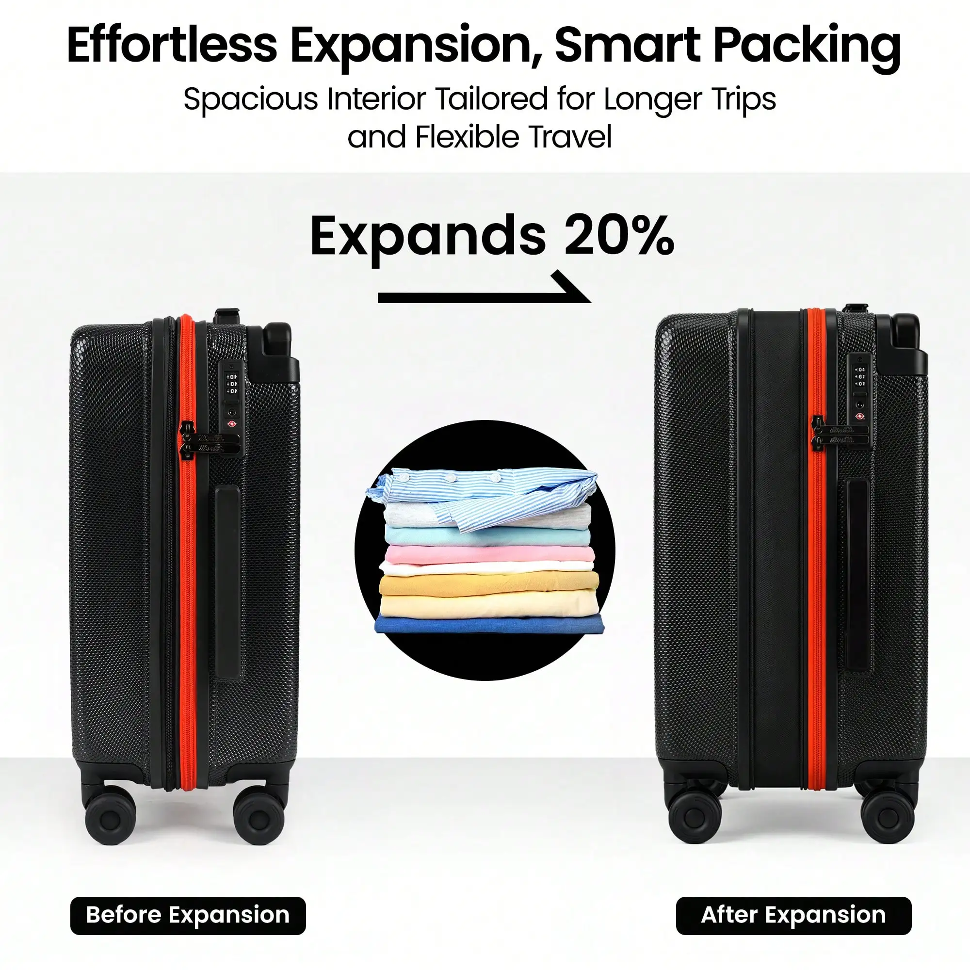 NEW YORK XPRESS 2/3-częściowy  – Expandable Hard Shell Luggage Set recenzja i cena