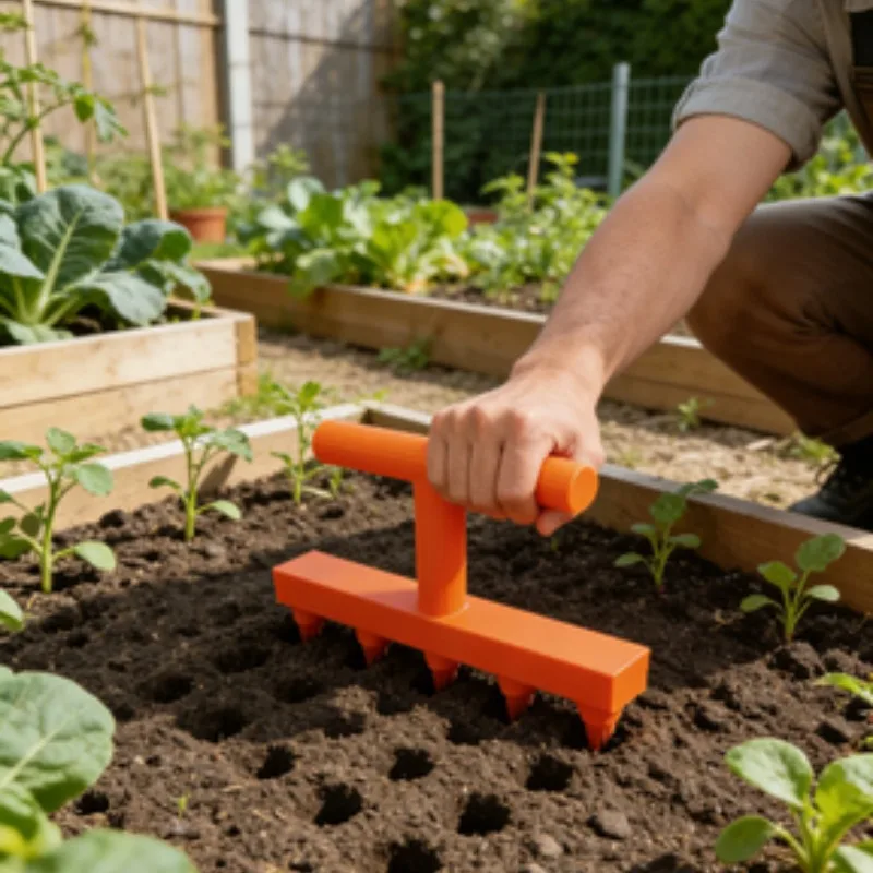 Garden Hole Punch Seeder - Home Vegetable and Flower Seedling Hole Puncher - Balcony Garden Seedling Sower - Precision Hole