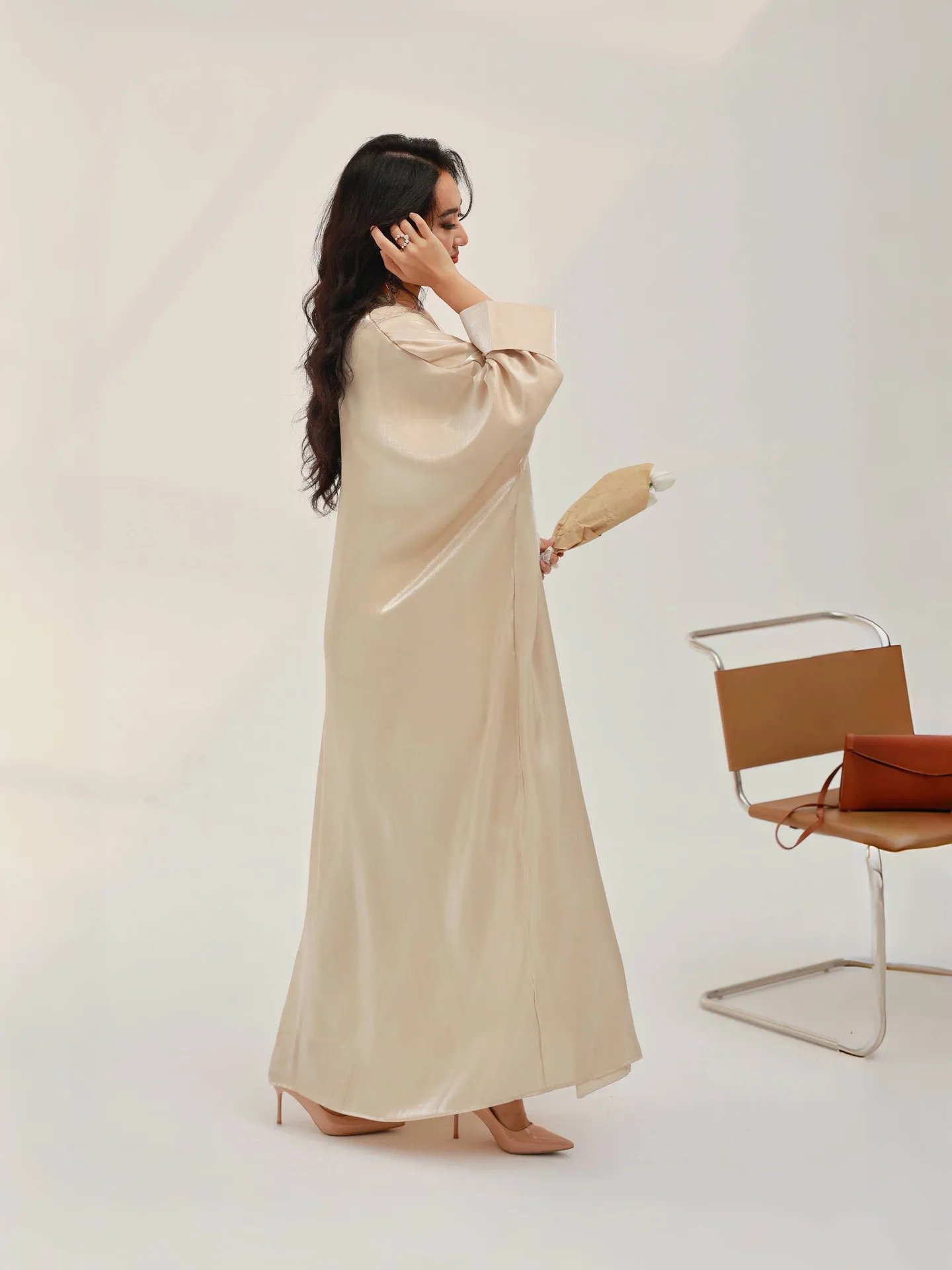 

Открытое кимоно Абая для женщин, длинное платье, кардиган, мусульманский Дубай, арабская летняя вечеринка, Рамадан, кафтан, платье Джалабия, исламская одежда