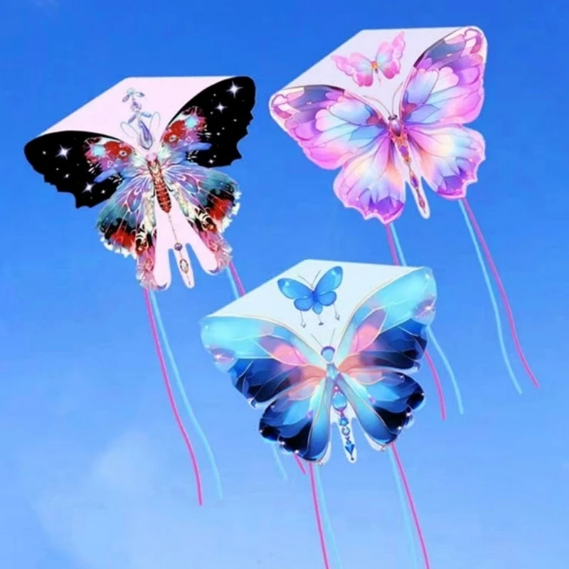 Vlindervlieger voor kinderen vliegers fabriek strandsport spelen vogel Vliegerlijn koinobori Vlieger surfen flowform Chinese vliegerstof