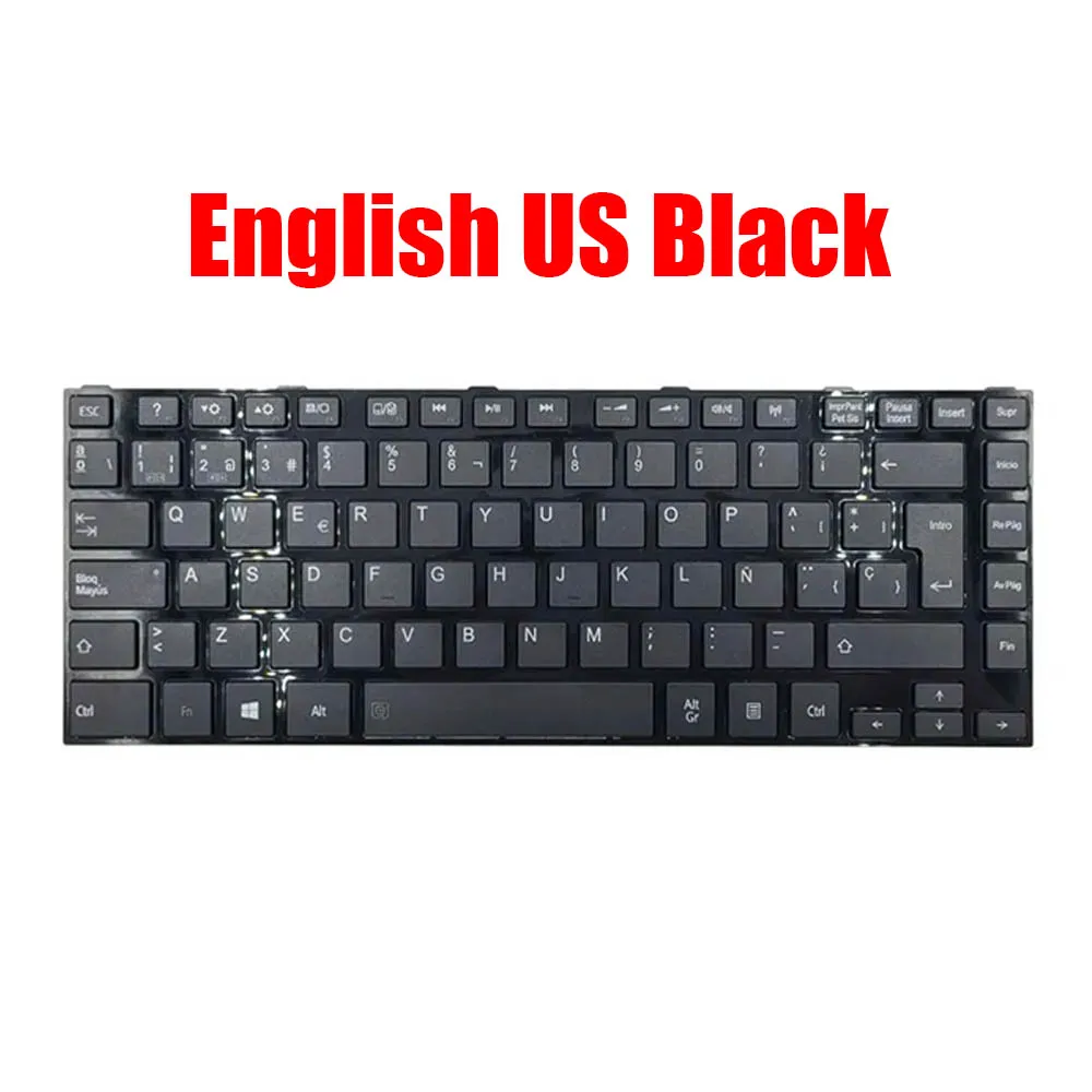 

US KR JP Laptop Keyboard For Toshiba For Satellite L800 MP-11B23US-356 MP-11B323US-G50 MP-11B30J06356 English Korea Japanese