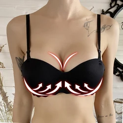 Sexy Push Up Bra for Women Sweet Wireless Brassiere Breathable Seamless Underwear 1/2 Cup Gather Female Lingerie Bralette