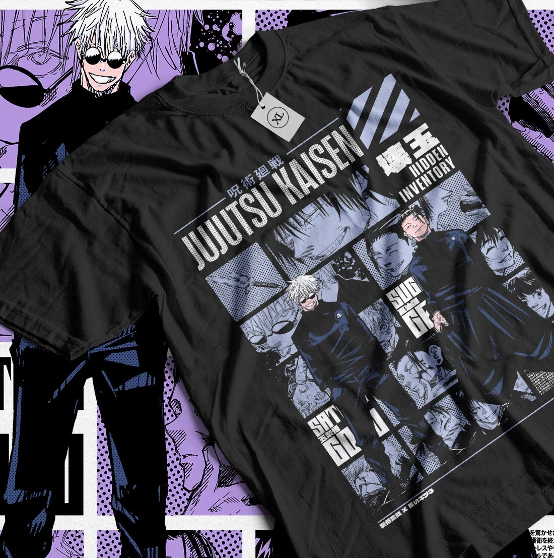 2026 Sommer Jujutsu Kaisen Anime Satoru Gojo Bedrucktes Lockeres Kurzarm-T-Shirt aus Reiner Baumwolle für Kinder Trendiges Unisex Casual Y2k