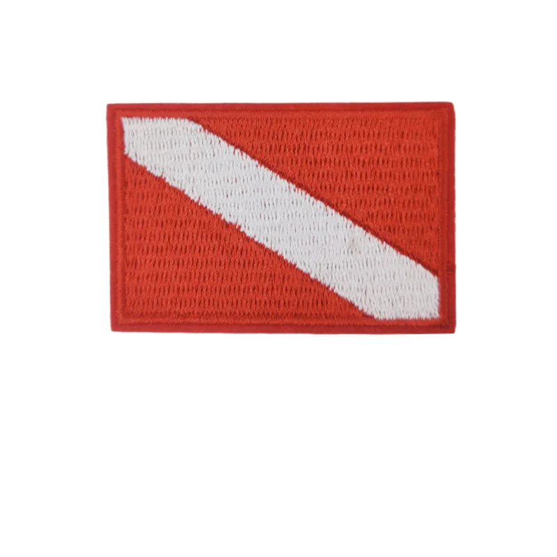 1 pièce Patch de plongée sous-marine et de snorkeling, brodé, à fixation auto-agrippante, motif bande
