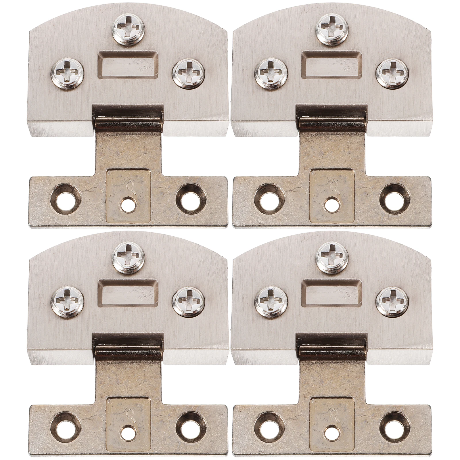 

4pcs Punch-free Glass Hinges Shower Doors Stainless Steel Hardware Clamp Glass Door Accessories Space-saving Installation