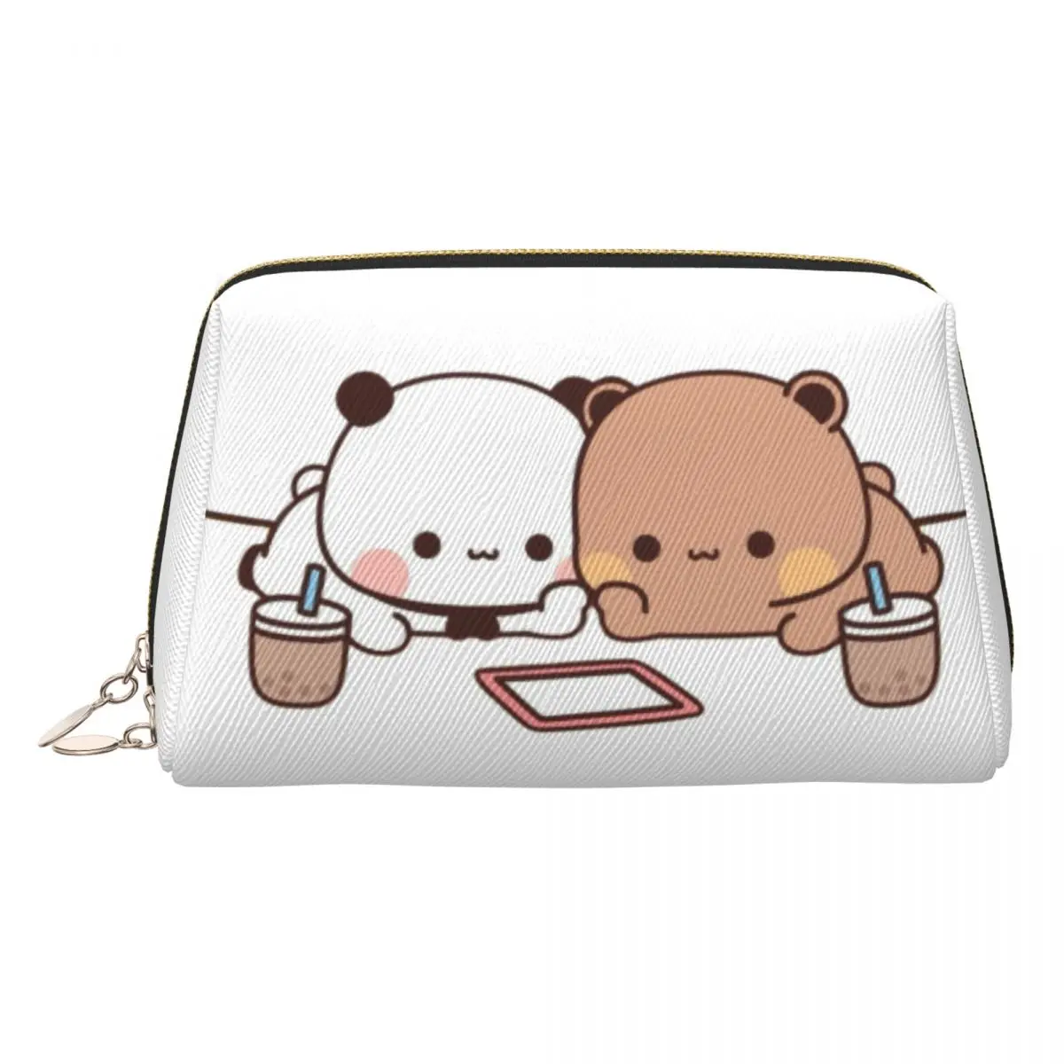 

Bubu Dudu Panda And Brownie Bear Пара Дорожная косметичка для женщин Органайзер для туалетных принадлежностей для макияжа Lady Beauty Storage Dopp Kit