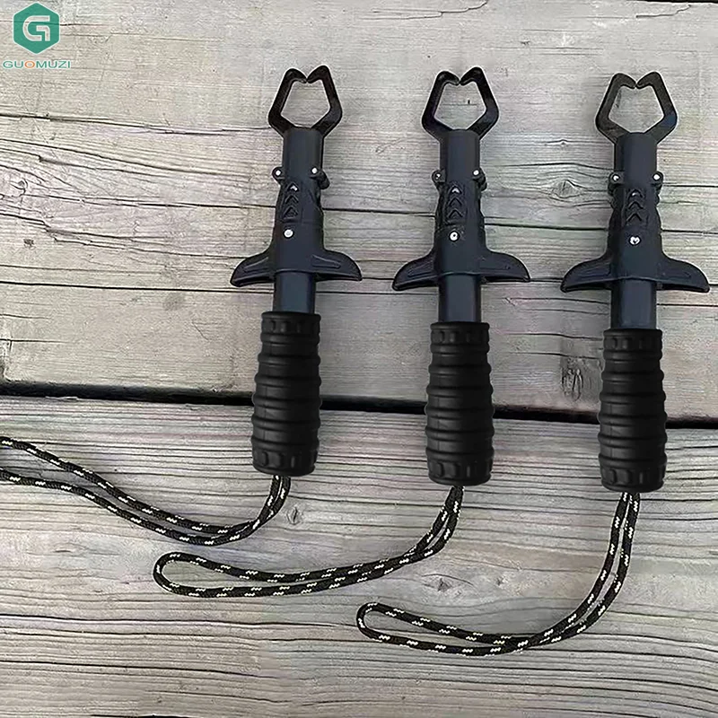 With Weight Scale Fishing Accessories Fishing Lip Gripper Fish Plier Hand Grip Portable Aluminum Alloy Fishing Grip Hook Gripper
