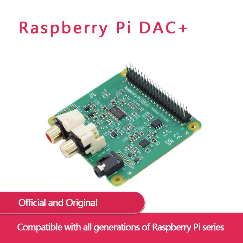 IQaudio DAC +/DAC Pro/DigiAMP +/códec Zero para Raspberry Pi Audio, compatible con todo el Molde Raspberry Pi