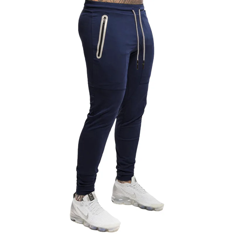 Nova aptidão masculina jogger calças esportivas streetwear ao ar livre calças finas de algodão calças masculinas casuais marca r