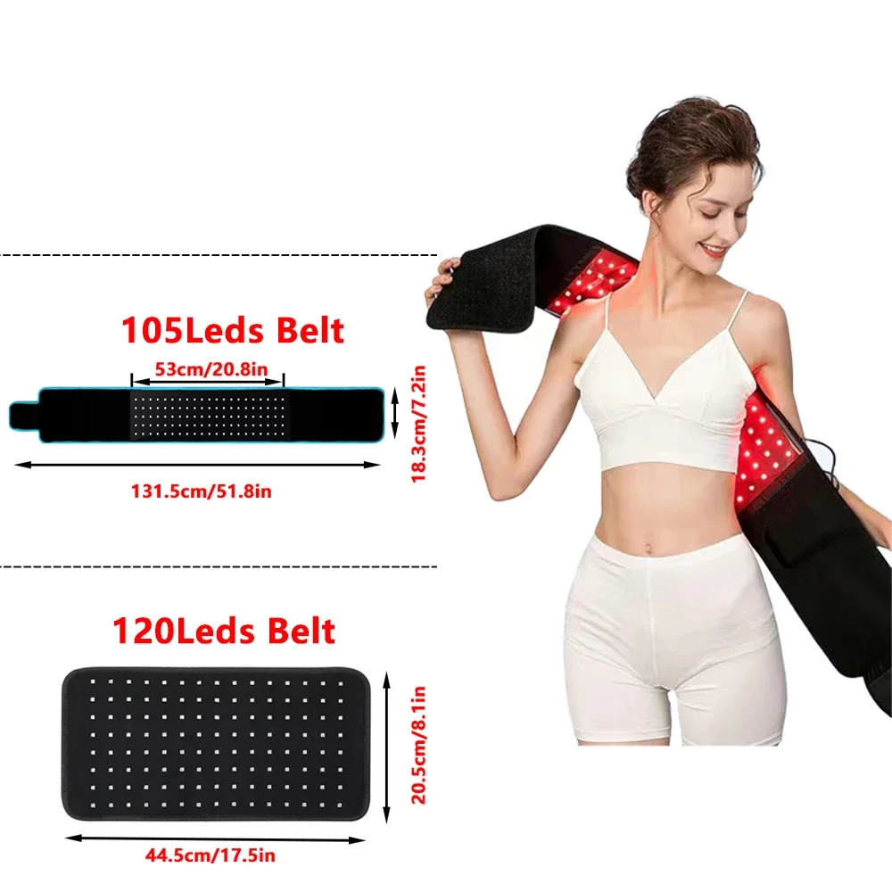 

Multi-style LEDs Red Light Belt for Relaxing Body Massage Waist Back,Shoulder,Legs,Belly Warm Waist Pad Can Reduce Body Fatigue