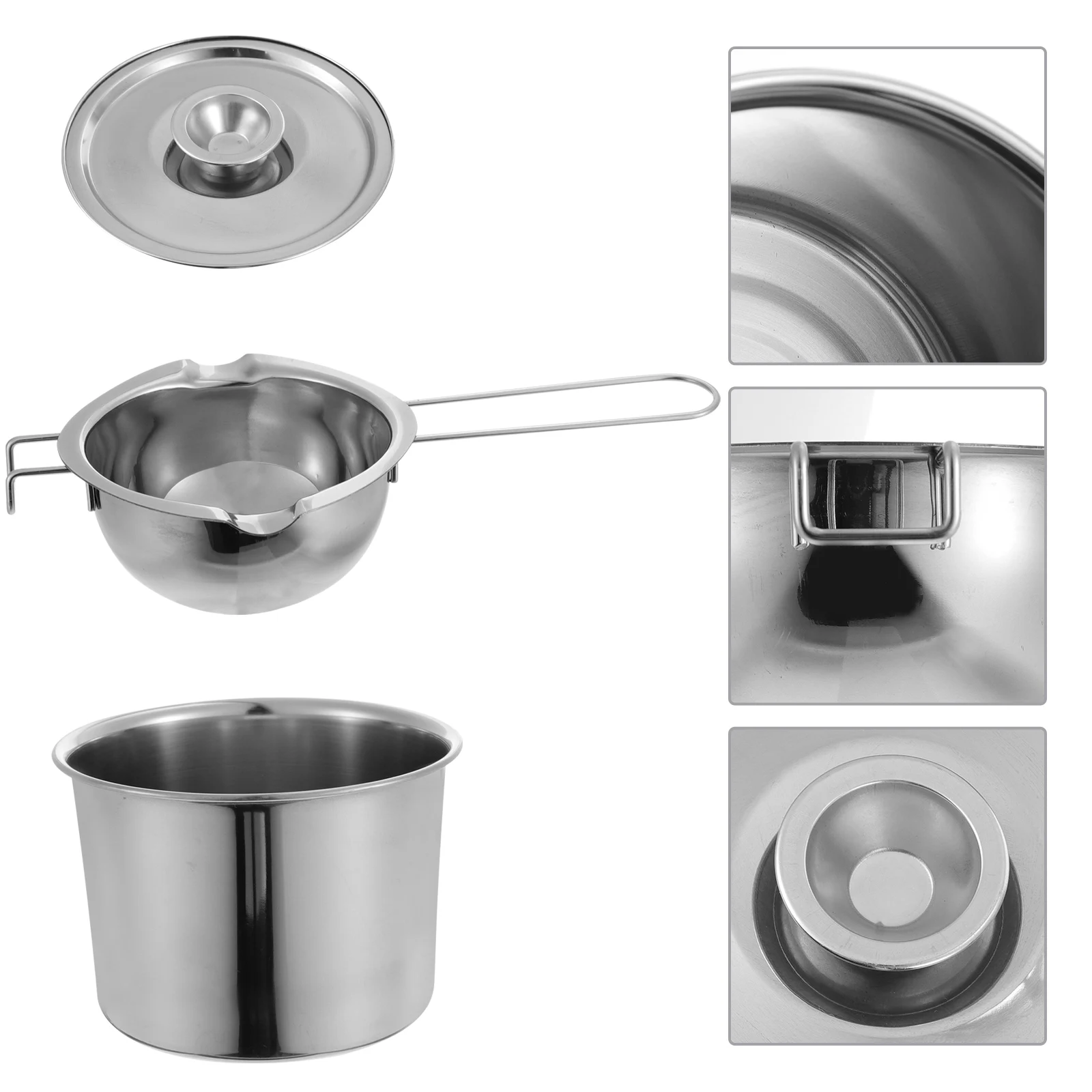 

Stainless Steel Chocolate Melting Pot Kitchen Utensil Butter Caramel Cheese Warmer Bowl Milk Boiler Melt Pan For