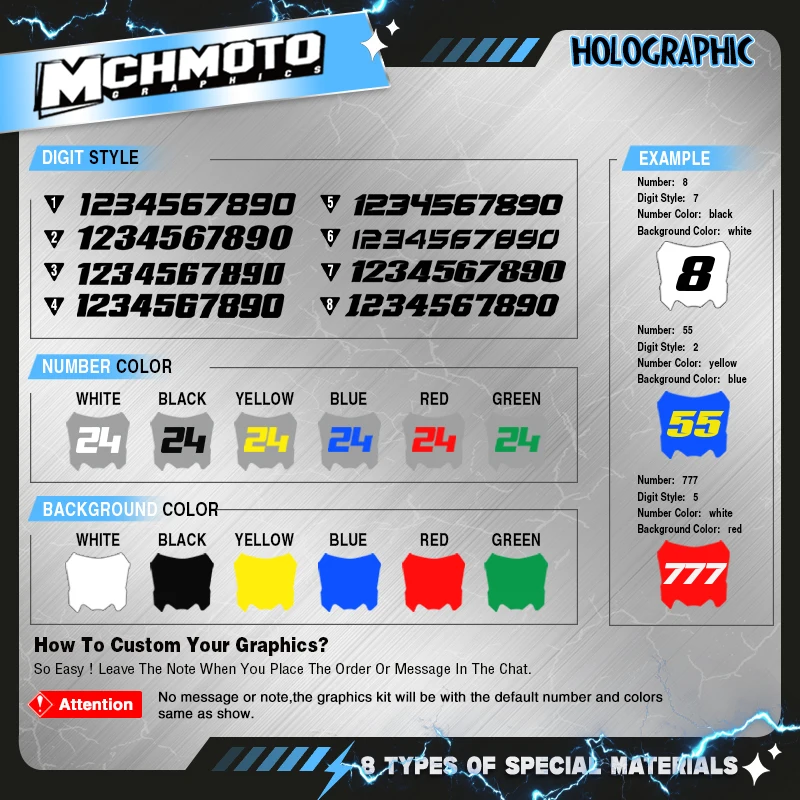 MCHMFG Complete Graphics For KTM SX SXF 2023-2024 EXC XCW 2024- 2026 Motorcycle Decal Sticker 004