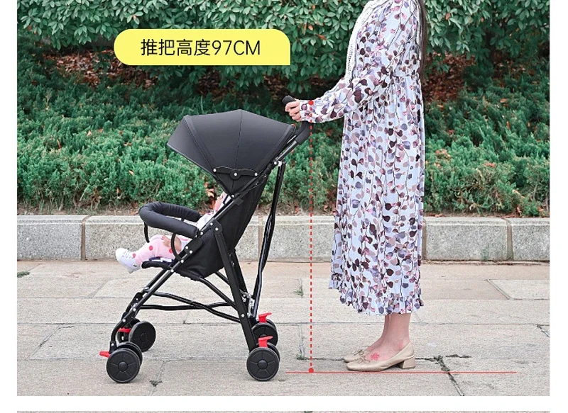 Trolley Baby Super Lightweight Super Small Sitting Carry Folding Simple Shock Absorber Baby Child Trolley