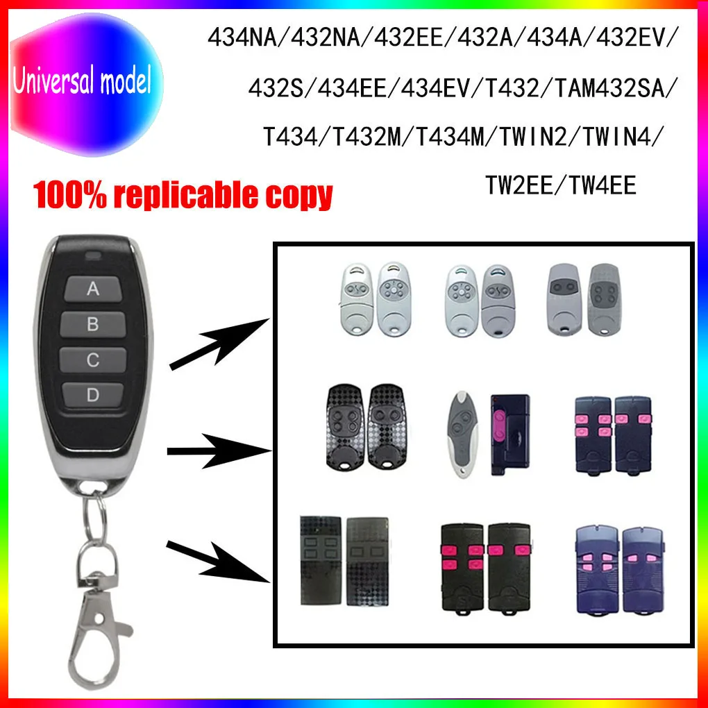 433.92MHz Garage Remote Control Door 100% replication Compatible remote control CAME-TOP 434NA/ 432NA/ 432EE/ 432A/ 434A/ 432EV/