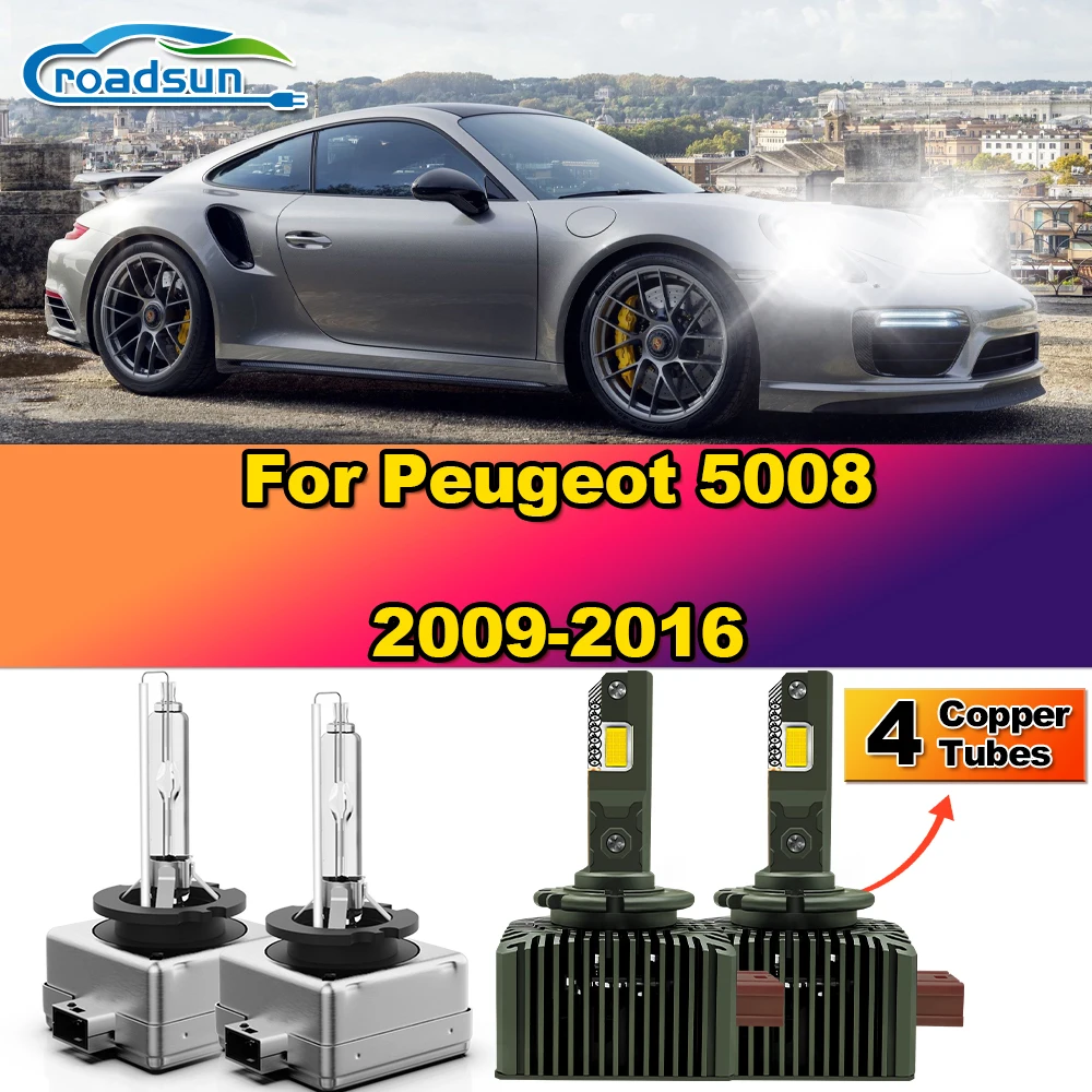 

Canbus Car Headlight 30000LM Turbo LED Light Bulbs 6000K Replace HID Xenon Lamp For Peugeot 5008 2009-2012 2013 2014 2015 2016